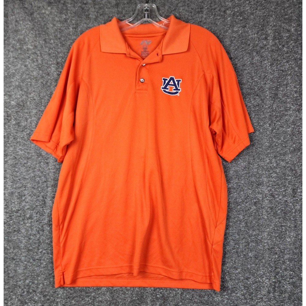 Pro Player Auburn Tigers Polo Mens Medium P2 Performance NCAA Short Sleeve